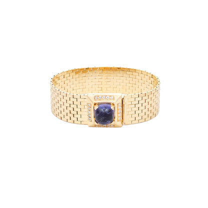 Vintage Iolite and Diamond Bracelet