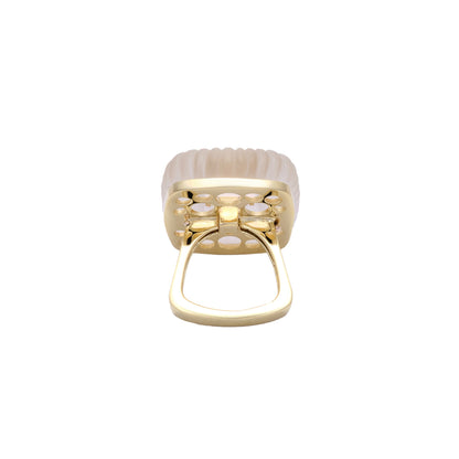 Vintage Rock Crystal Diamond Ring
