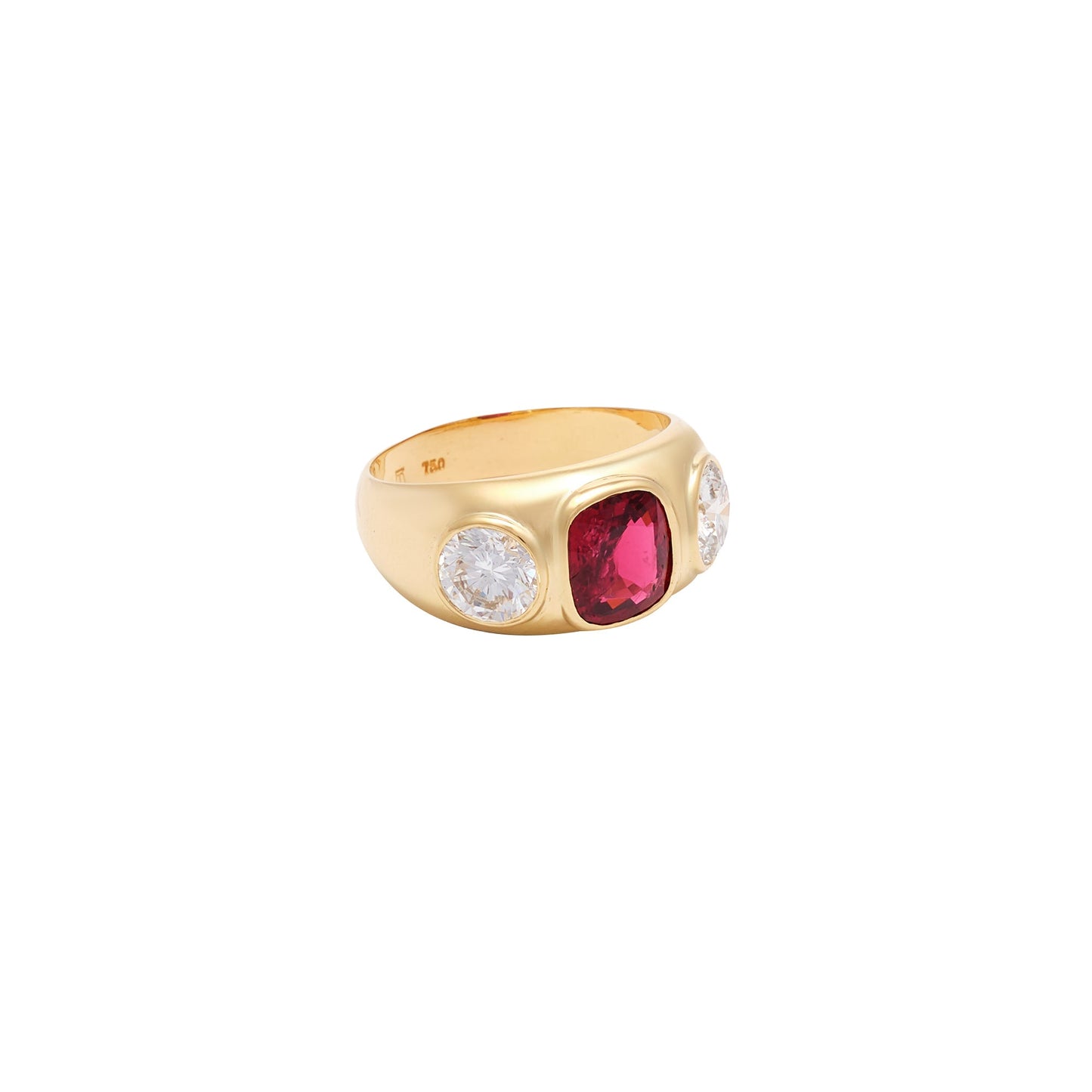 Tanagro Burmese Spinel & Diamond Ring