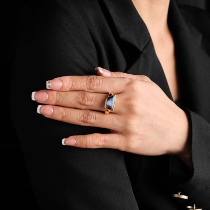 Vintage British Opal Ring