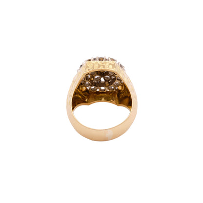 Vintage Geometric Diamond Ring