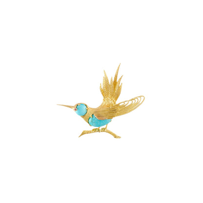 Vintage Hummingbird Brooch