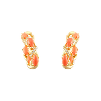 Fred Coral Earrings