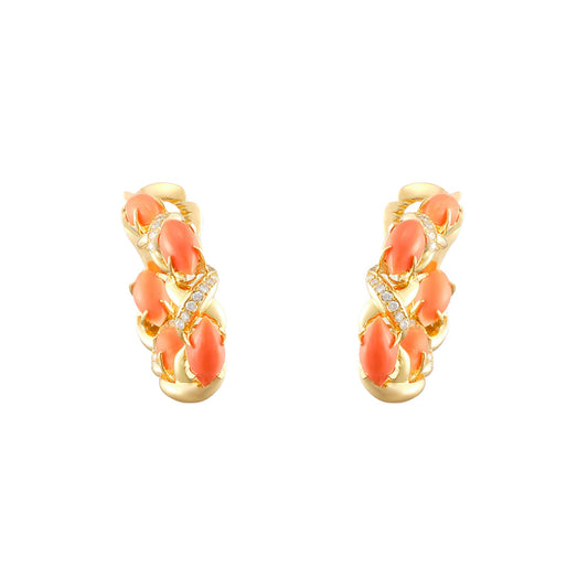Fred Coral Earrings