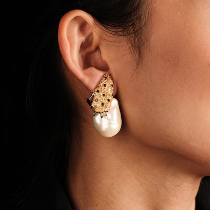 Andre Marcha Pearl Earrings