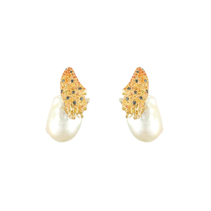 Andre Marcha Pearl Earrings