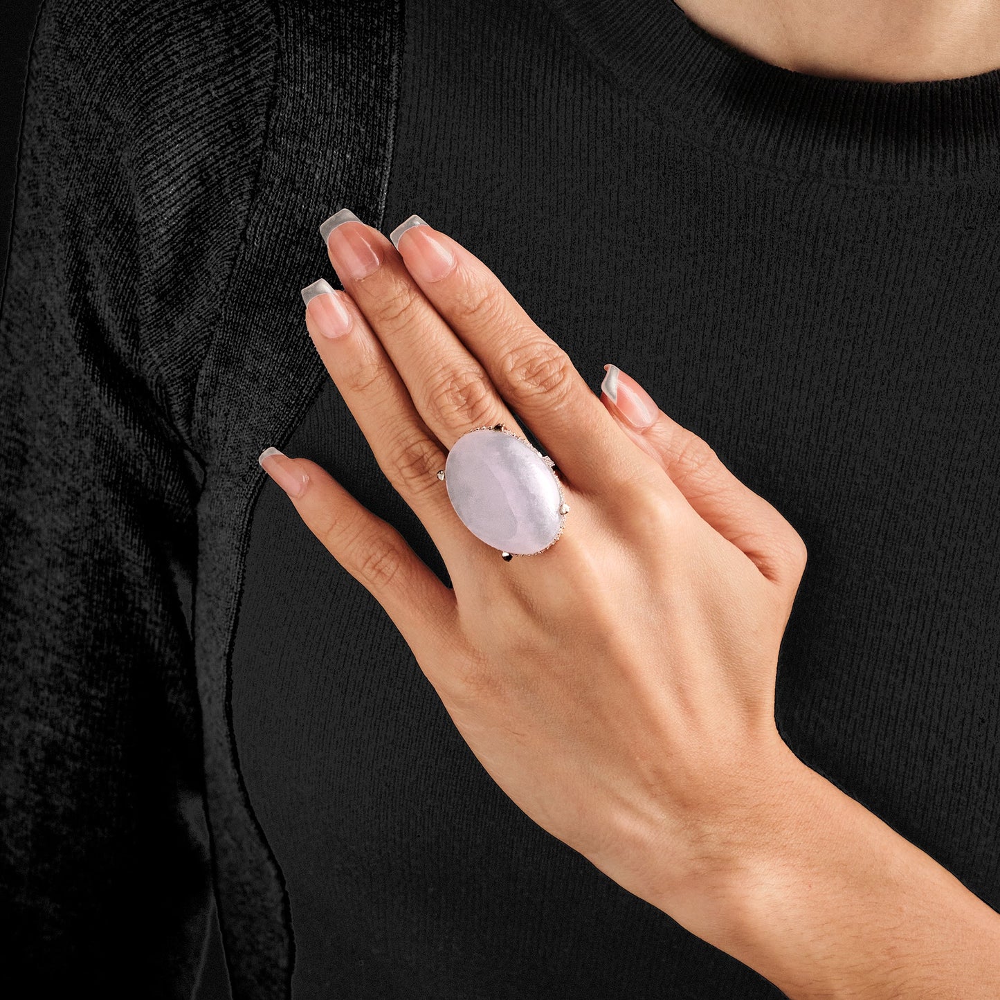 Vintage Lavender Jade Ring