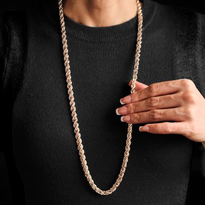 Vintage Gold Ropetwist Chain