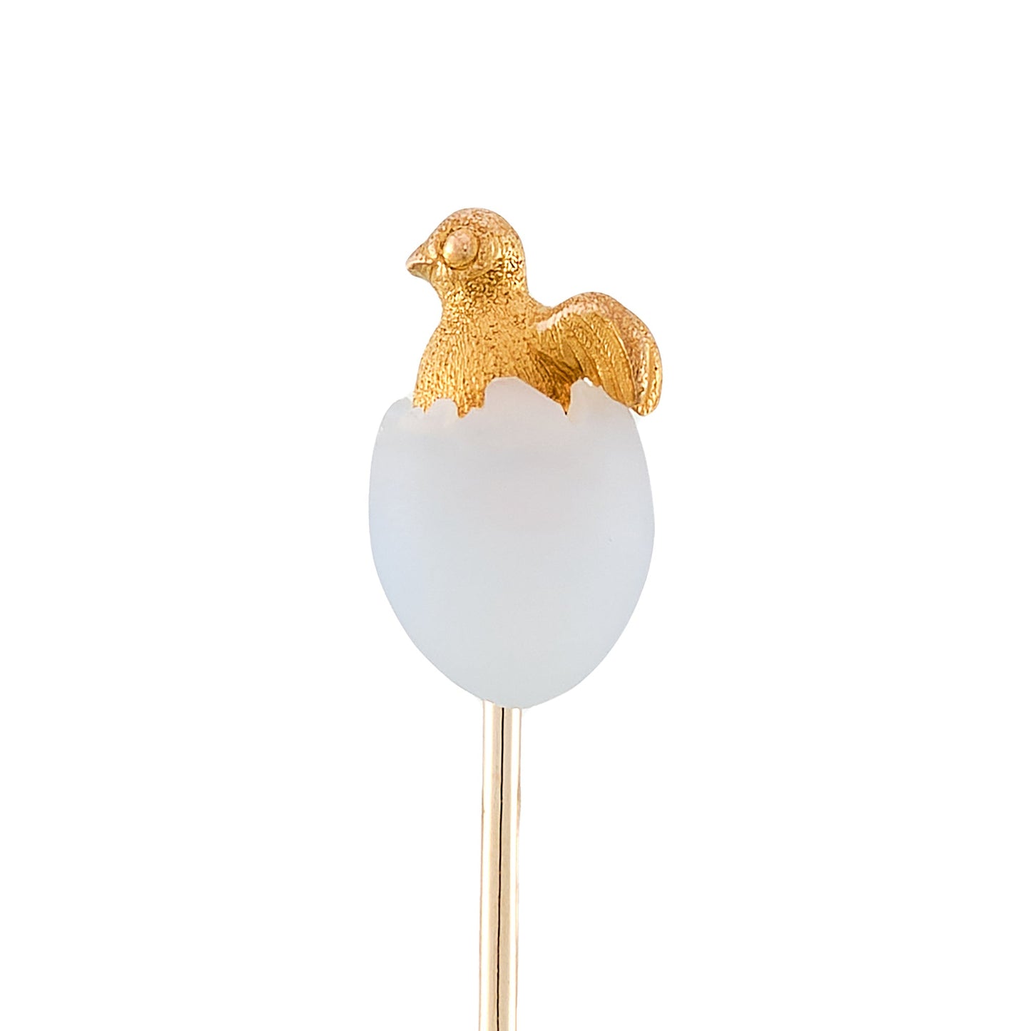Antique Egg with Chick Stick Pin