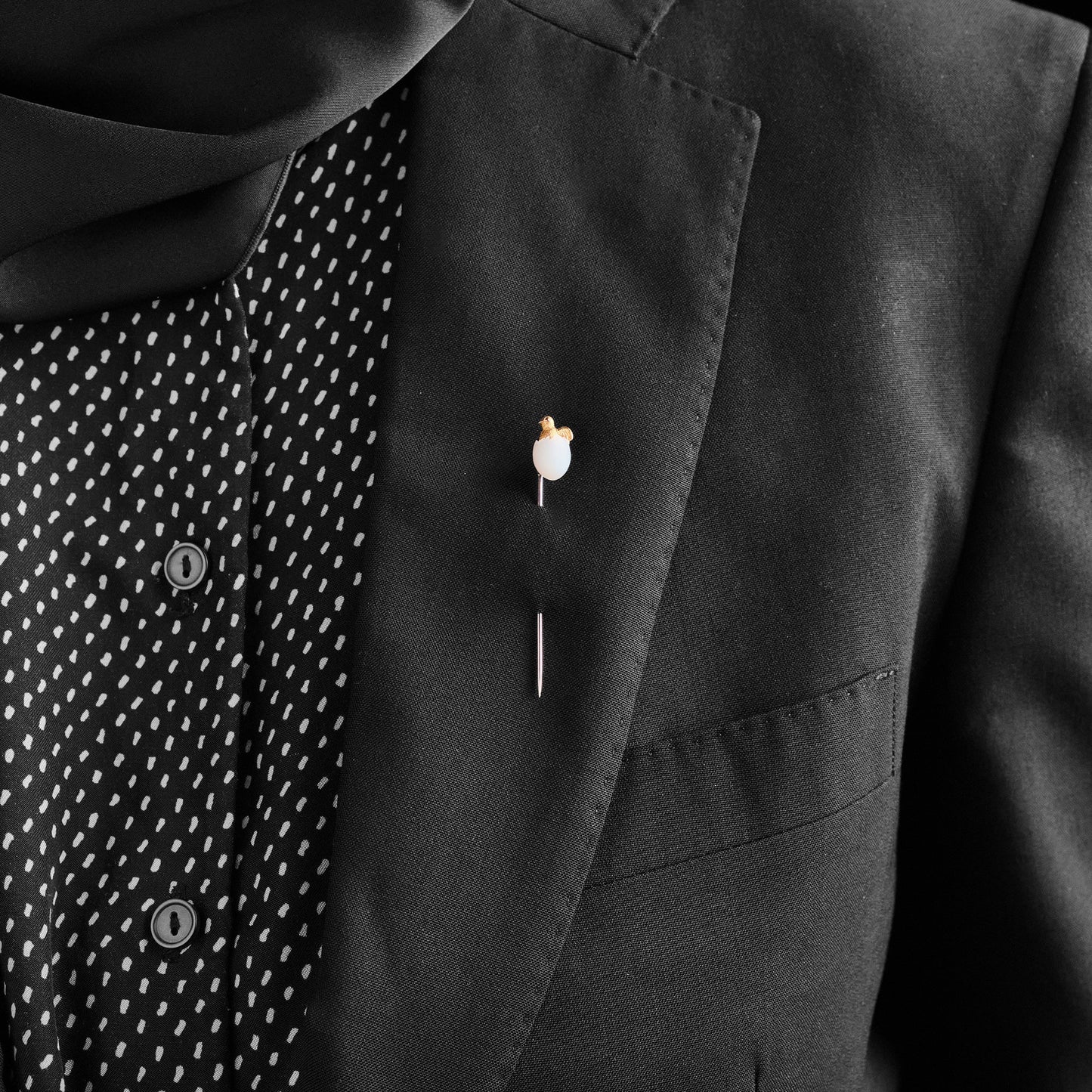 Antique Egg with Chick Stick Pin