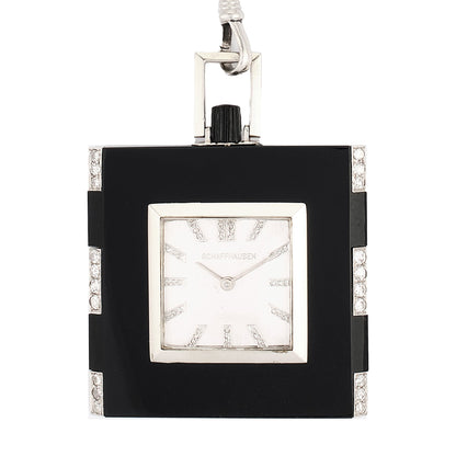 IWC Pendant Watch in Onyx and 14K White Gold