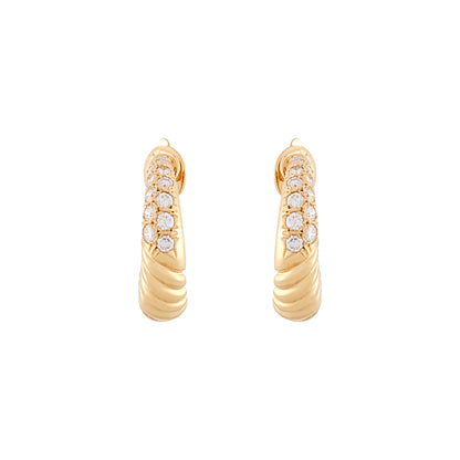 Van Cleef & Arpels Twisted Hoop Earrings