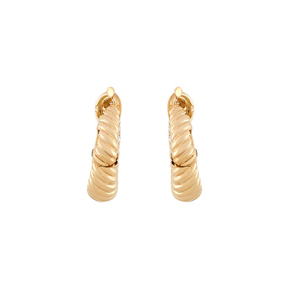 Van Cleef & Arpels Twisted Hoop Earrings