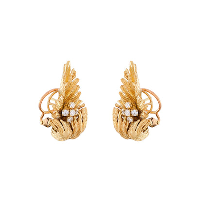 Chaumet Leaf Earrings