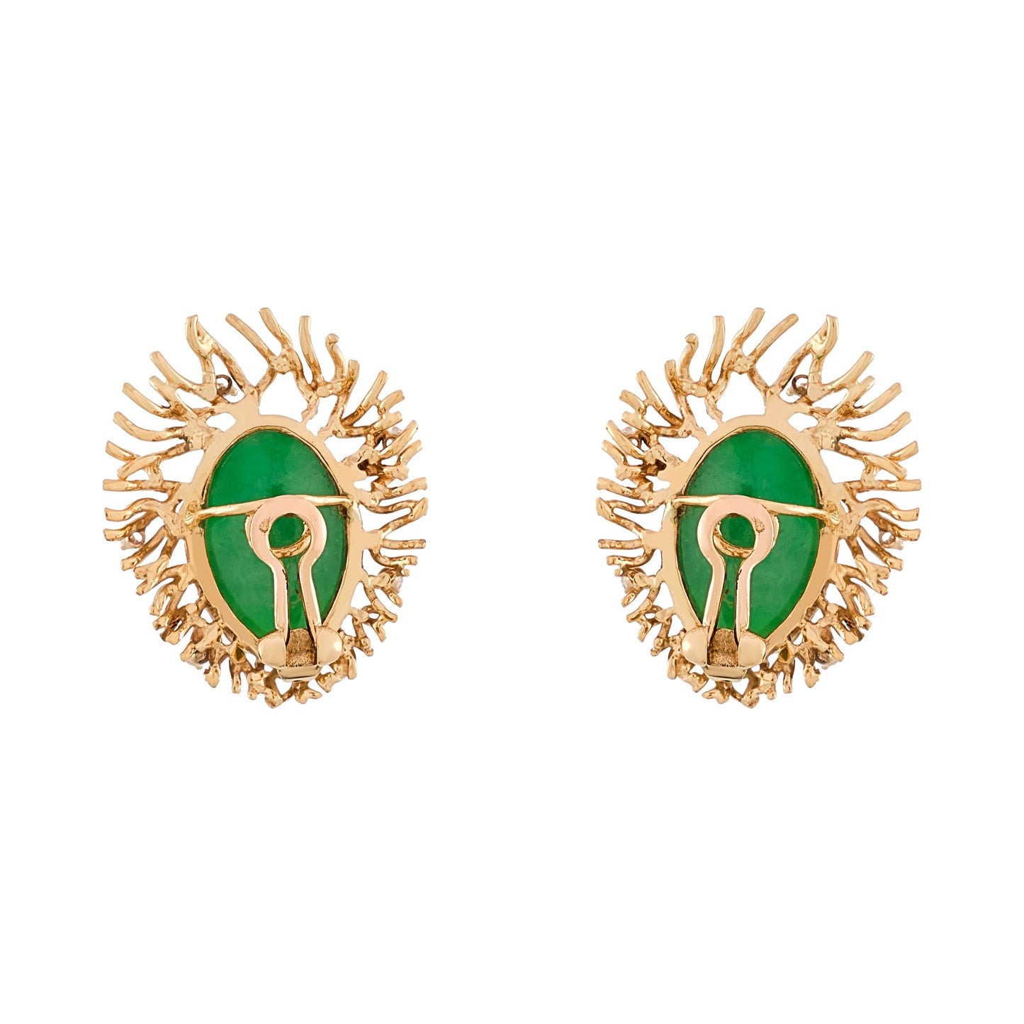 Vintage French Jade Earrings