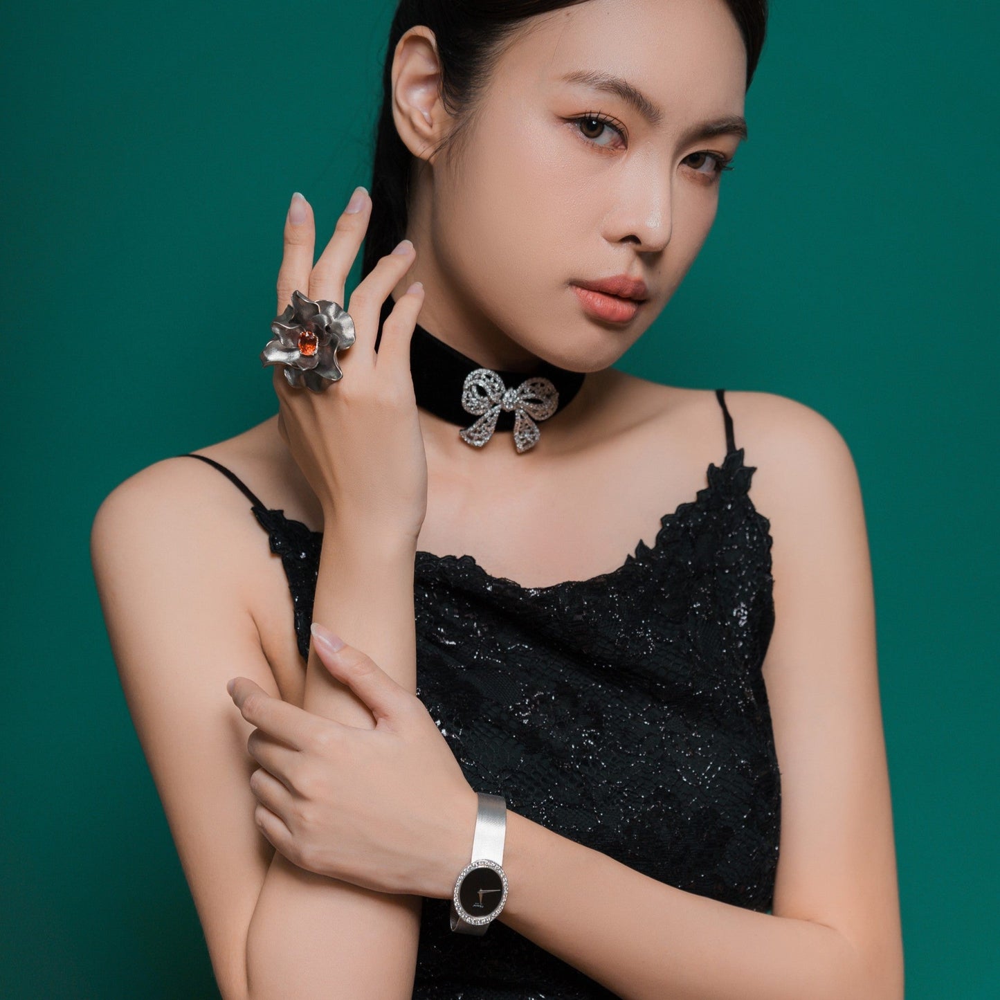 Margherita Burgener Spessartite Titanium Ring