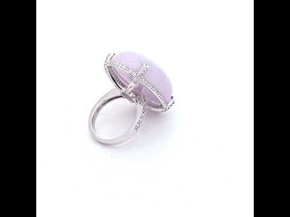 Vintage Lavender Jade Ring