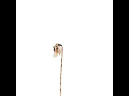 Antique Crescent Pearl Stick Pin