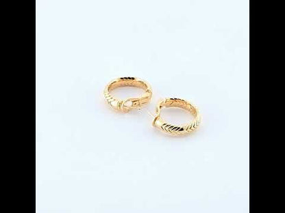 Bvlgari 'Spiga' Gold Earrings