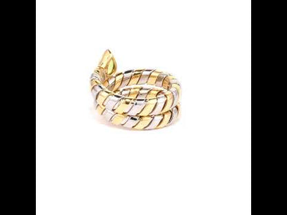 Bvlgari Tubogas Serpenti Peridot Ring